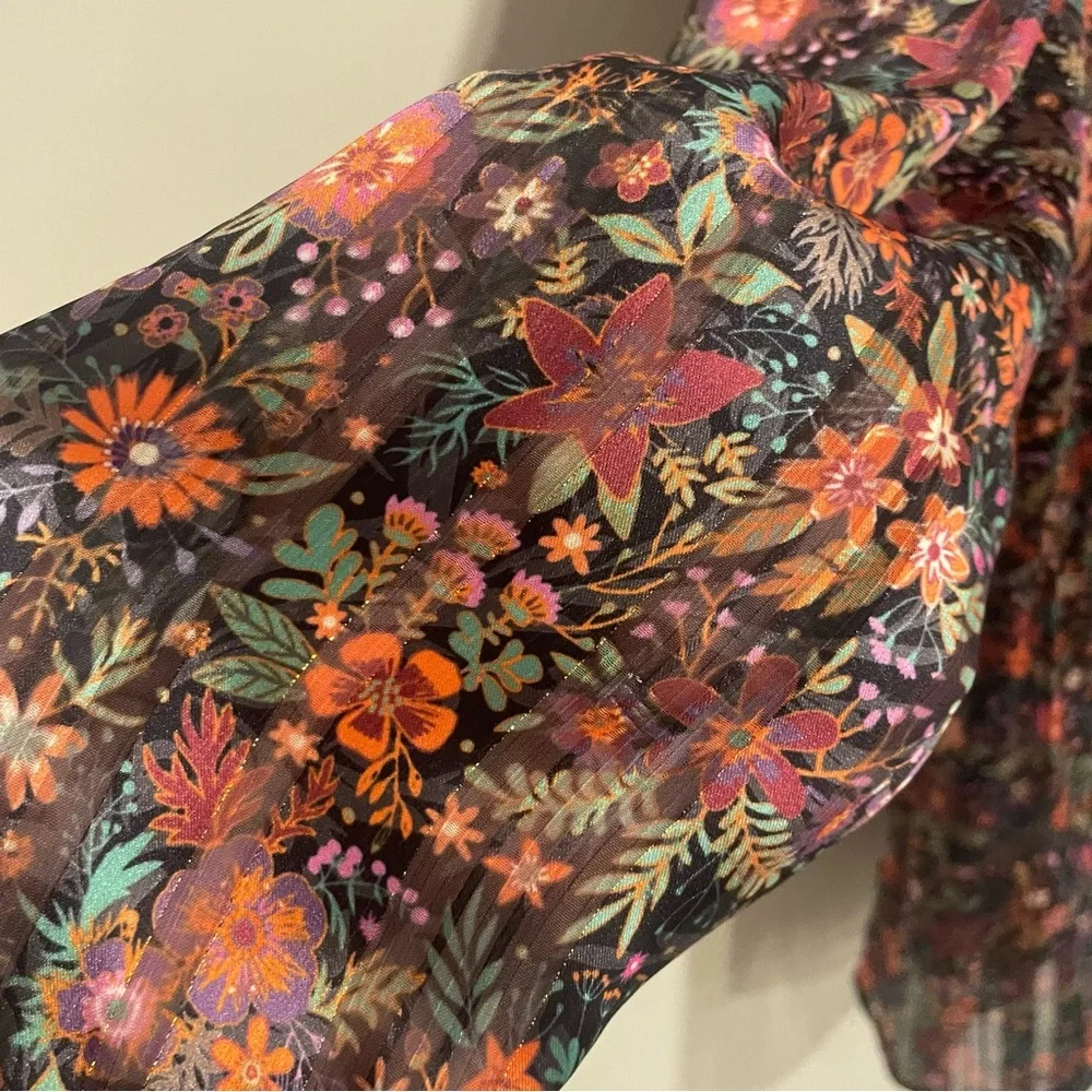 SOFT SURROUNDINGS Castille Floral Tunic Dress - Size Petite Large - Picture 12 of 16